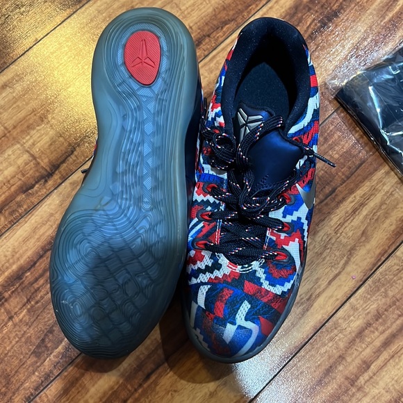 Nike Kobe IX 9 Independence Day 7 Youth Red White Blue flyknit basketball kid - Picture 2 of 9